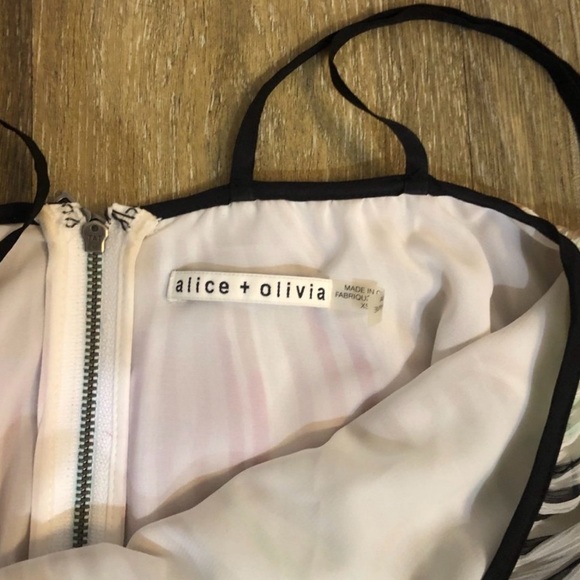 Alice +Olivia Stripe Silk Dress size XS - Picture 2 of 5